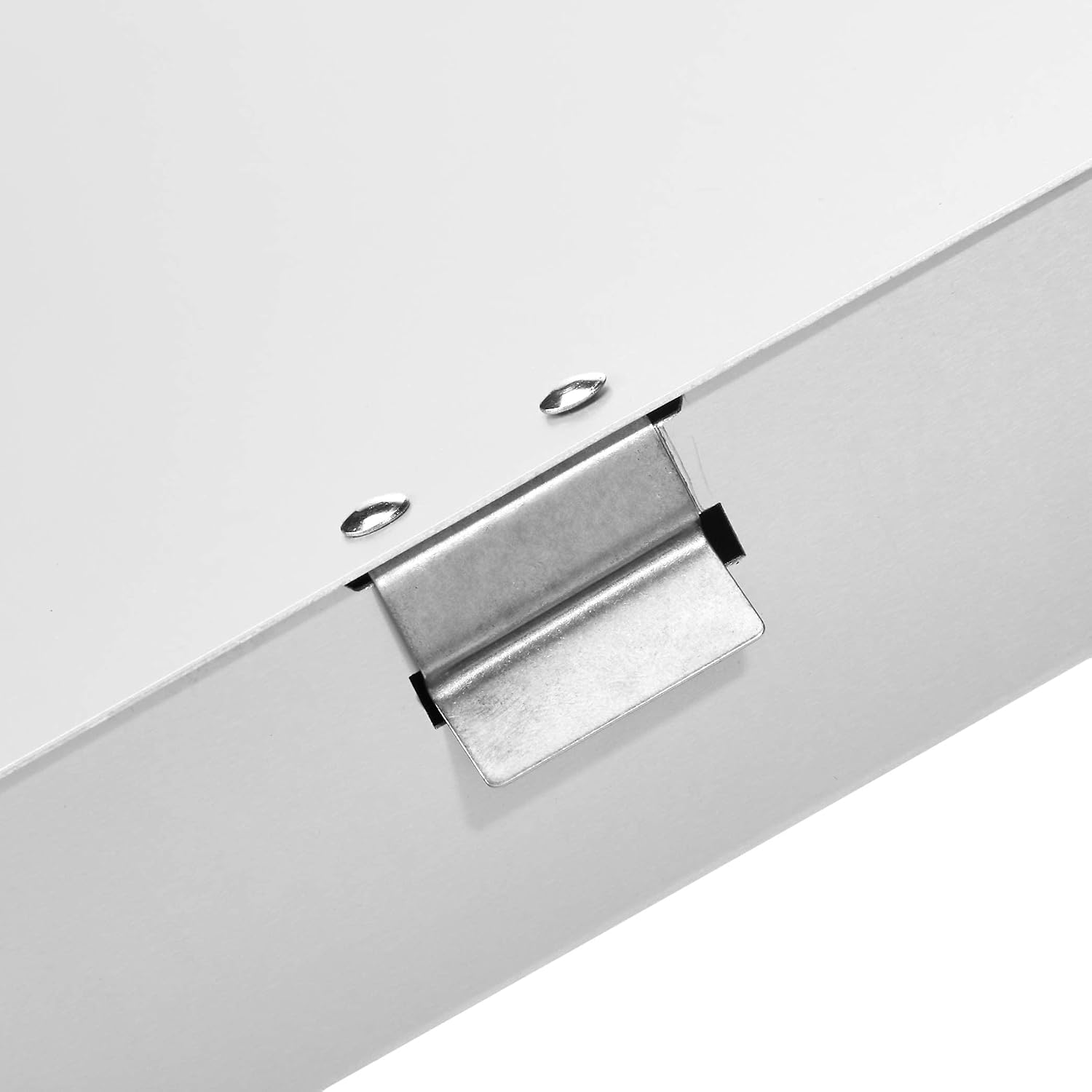 Amazon Basics Aluminum Storage Clipboard, Two-Tier, Standard Clip, 14" x 9", Silver (Pack of 2)