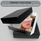 Lineco Archival 11 x 14 x 3 inches Museum Archival Storage Box, Drop Front - Image 9