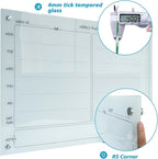 Magnetic Planner Writeboard 24"X36" Weekly Glass Calendar White Glassboard - Image 4