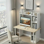 Tangkula Desktop Bookshelf, Countertop Storage Hutch - Image 4