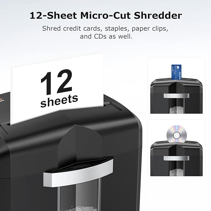 Bonsaii 12-Sheet Micro Cut Shredders - Image 3