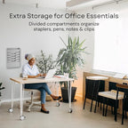 MAXXBUILD 4 Tier Wall Mounted File Organizer, Metal Task Rack - Image 6