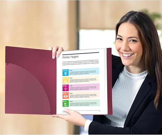 Dunwell Presentation Binder 24-Pocket, Displays 48 Pages, 8.5x11 Portfolio - Image 7