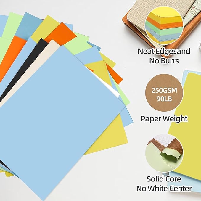 30 Sheets Navy Blue Cardstock 8.5'' x 11'', 250gsm/90lb Heavyweight Cover - Image 3