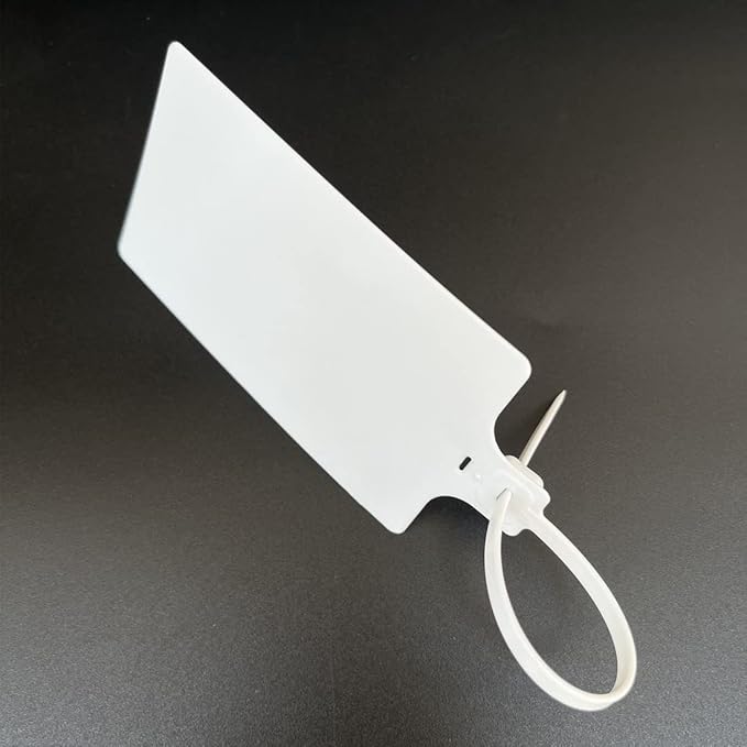 Blank Waterproof Plastic Tags for Labeling Marker Ties Large Tag Fastener Zip - Image 2