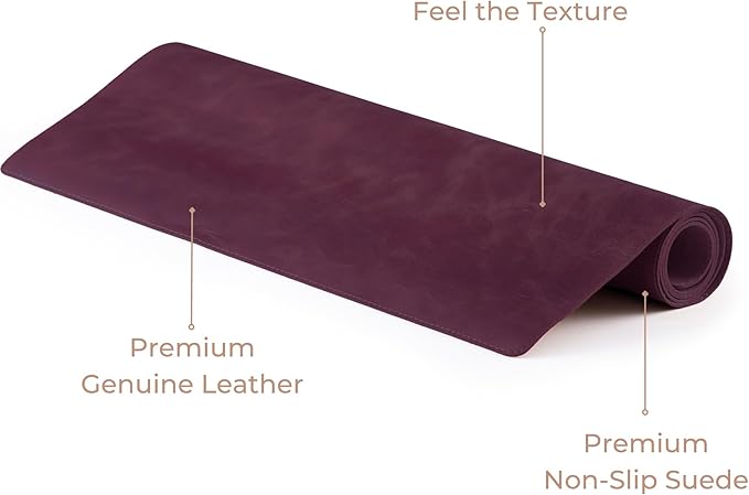 Node Leather Calfskin Leather Desk Pad – Executive Office Desk Mat - Image 4