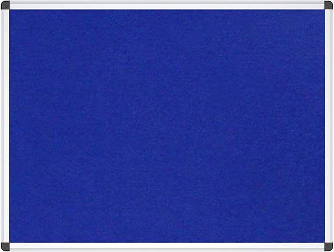 VIZ-PRO Notice Board Felt Blue, 36 X 24 Inches - Image 2