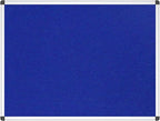 VIZ-PRO Notice Board Felt Blue, 36 X 24 Inches - Image 2