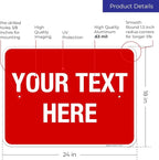 Personalized Custom Red Background Customize - Image 3
