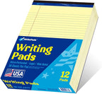 WritePads Legal note pads 8.5"x11" Legal Pads, Wide Ruled, Canary Paper by WritePads