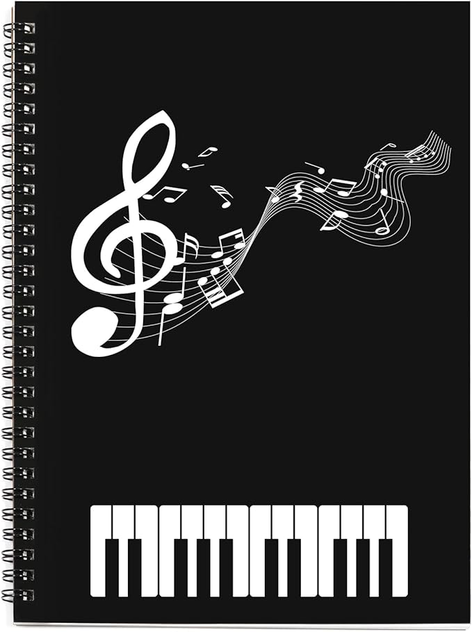 MAXCURY Blank Sheet Music Composition Manuscript Staff Paper Art Music Notebook by MAXCURY