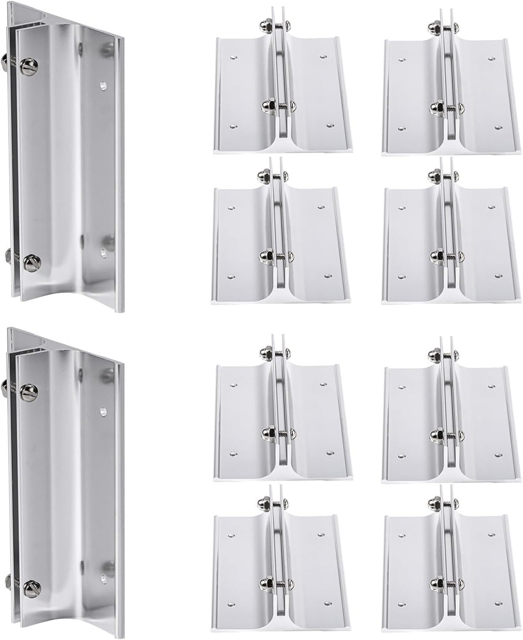 Aluminum Corridor Sign Holder, 10 Pack Direct Sign Mount Bracket, Design
