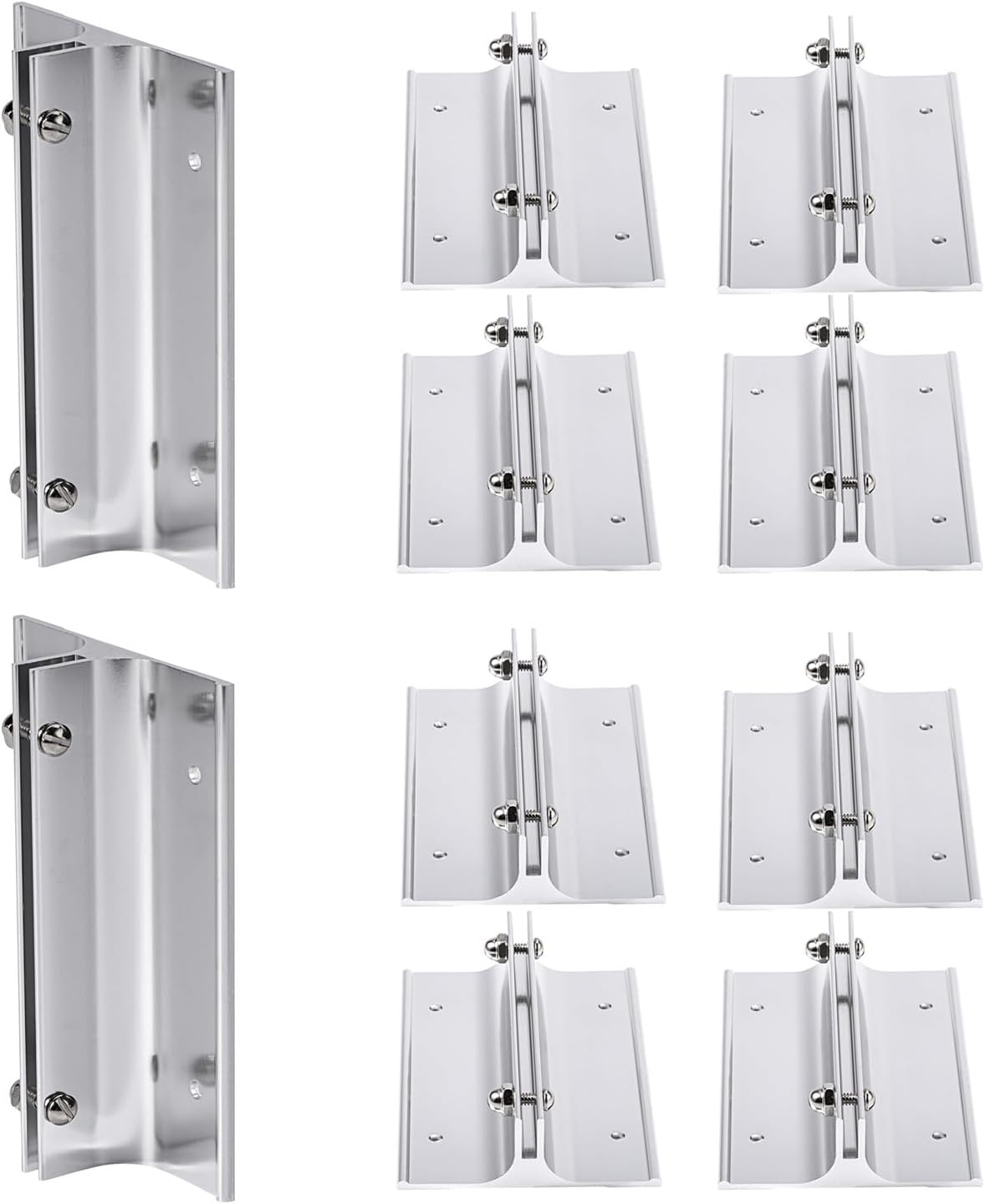 Aluminum Corridor Sign Holder, 10 Pack Direct Sign Mount Bracket, Design
