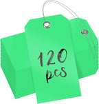 Uniclife 120 Pcs Green Plastic Tags by UnicLife