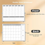 Planning Boards, Double-Sided Weekly Calendar Schedule Board - Image 2
