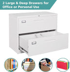 MIIIKO 2 Drawer Lateral File Cabinet - Image 4