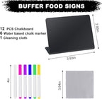 12PCS Mini Chalkboard Signs, Reusable Table Sign Chalk Board - Image 2
