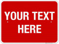 Personalized Custom Red Background Customize