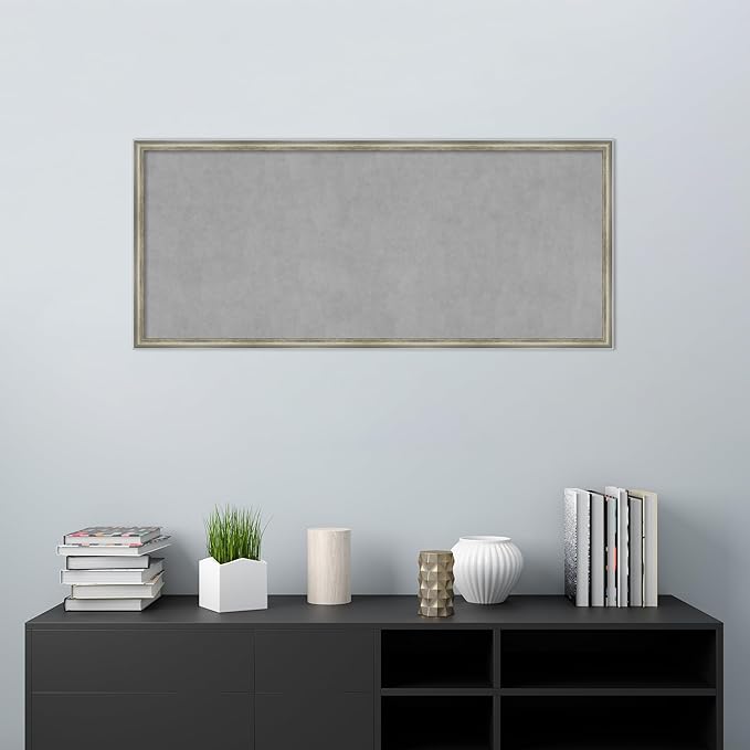 Amanti Art Silver Framed Magnetic Board 22x50 Oversize Vision Board - Image 5