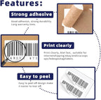 POLYSELLS Self Adhesive 2"x4" Address Shipping Labels, 10UP White Sticker FBA - Image 3