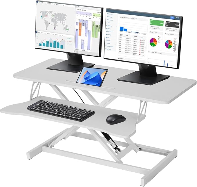 37 Inch Standing Desk Converter by Unknown