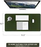 YSAGi Non-Slip Leather Desk Pad, Waterproof Laptop Computer Desk Keyboard Mat - Image 5
