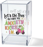 Vgrti Let’s Do This Before My Anxiety Kicks in Acrylic Cosmetic Pencil Pen by Unknown