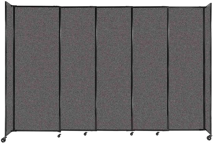 Versare Straightwall Sliding Portable Wall Partition | Freestanding Office by VERSARE