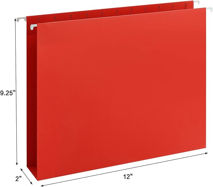 HERKKA Extra Capacity Hanging File Folders, 30 Pack Reinforced Letter Size - Image 2