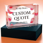 Personalized Gifts, Custom Quote Block Letter Board, Crystal-Clear Acrylic - Image 4