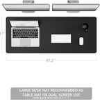 YSAGi Non-Slip Leather Desk Pad Long Size, Waterproof Laptop Computer Desk - Image 2