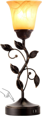 touch control leaf vintage table lamp with 3-way, main product view