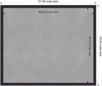 Amanti Art Black Framed Magnetic Board 43x51 Oversize Vision Board - Image 2