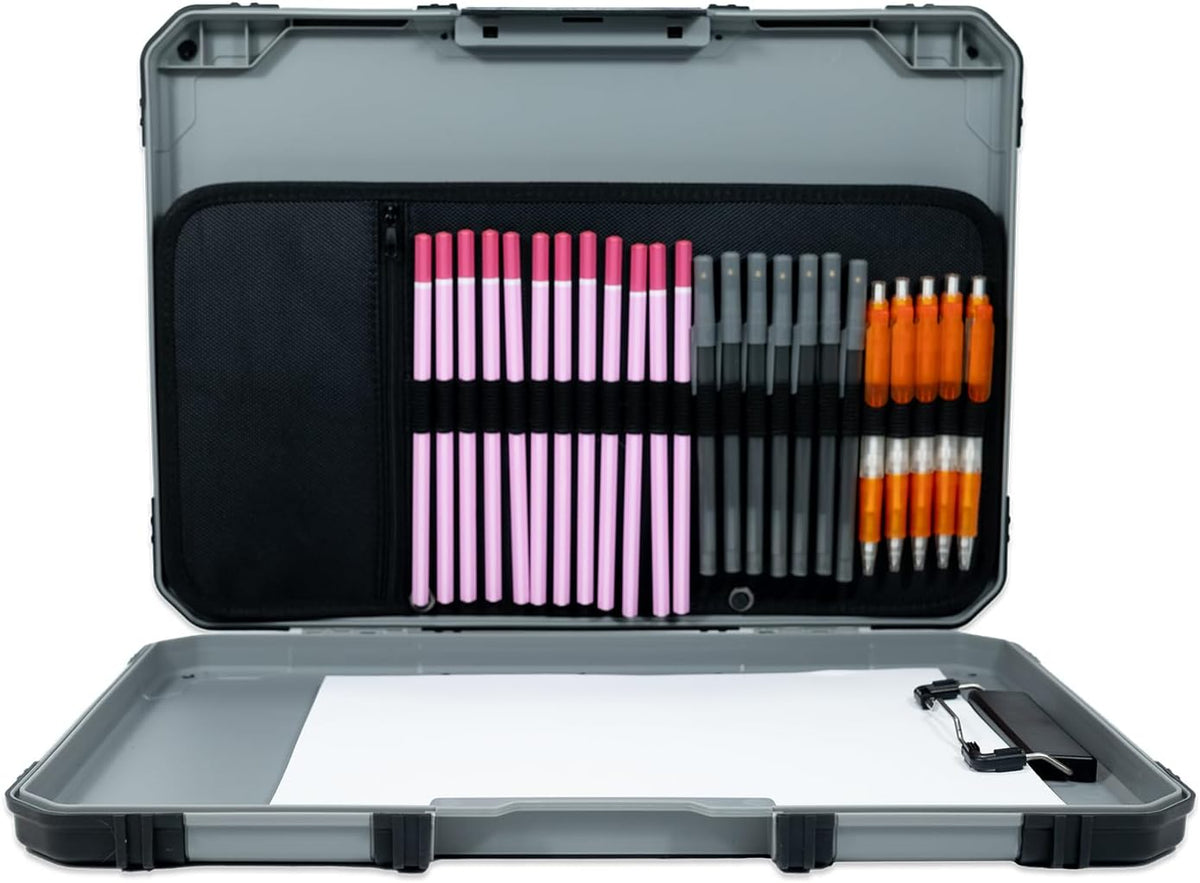 artbin sketch board with internal craft storage, drawing, front angle view