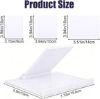 Adjustable Desktop Stand, White Detachable Desk Mount Holder with Baffle Stable Frame Base Replacement for Calendar Max 27in