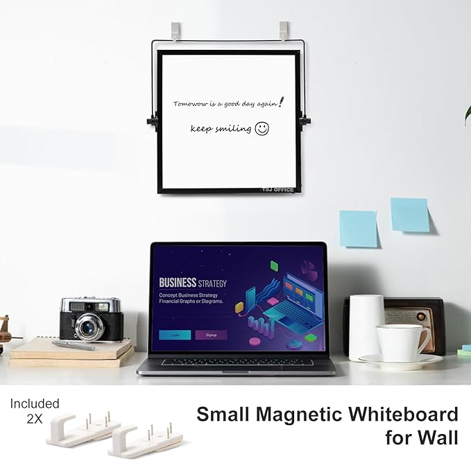 Small Magnetic Desktop White Board – Portable Mini Easel Dry Erase Whiteboard - Image 5