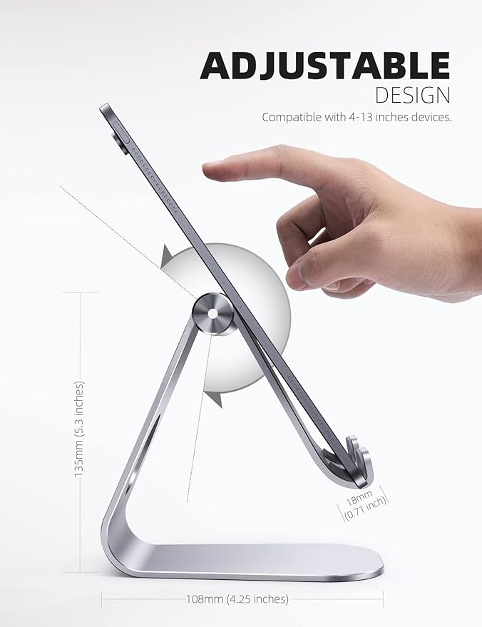 Lamicall Tablet Stand, Adjustable Tablet Holder - Image 5