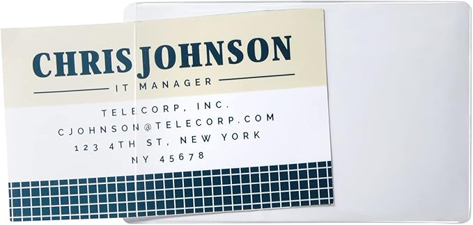 Juvale Business Card Holder Sleeves - Image 7
