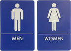 USA Made - Men's and Women's Restroom Signs ADA-Compliant Bathroom Door Signs by RockRidge