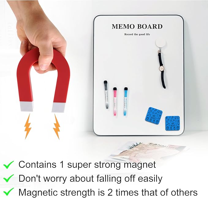 OWLKELA 30 Pack Whiteboard Eraser, Magnetic Blue Whiteboard Eraser - Image 4