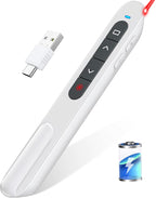 Rechargeable Presentation Clicker USB C Wireless Presenter Remote by DINOSTRIKE