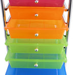Giantex 10 Drawer Rolling Storage Cart Scrapbook Paper Office School Organizer - Image 7
