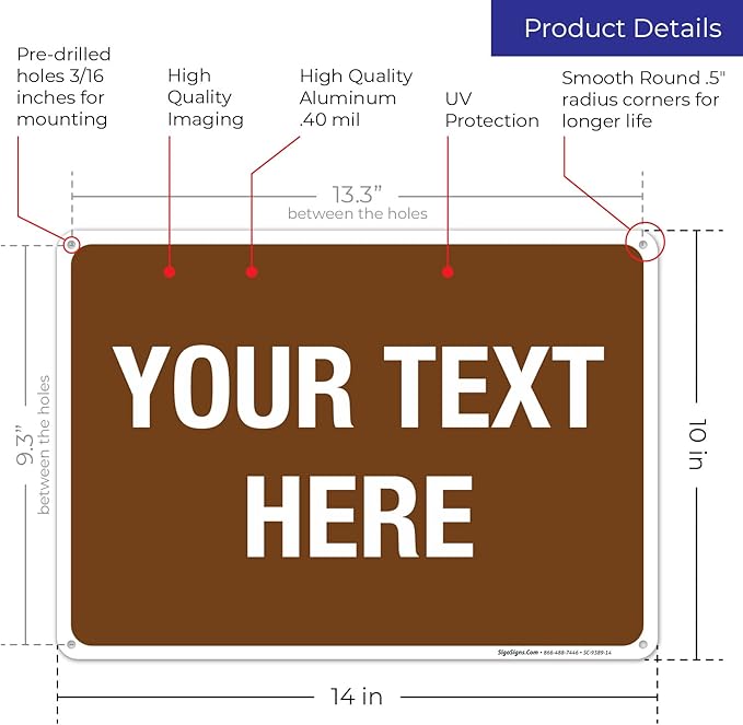 Custom Sign, Personalized Metal Signs, Customize - Image 3