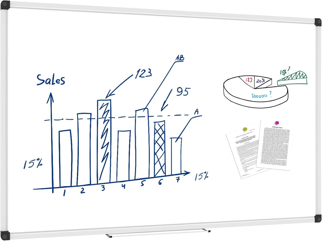 XBoard Magnetic Whiteboard 48 x 31 inch, Dry Erase Board