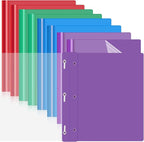 Teling 48 Pcs Clear Front Report Covers by Teling