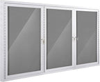 SWANCROWN Outdoor Bulletin Board 94x48in, Enclosed Bulletin Board by SWANCROWN