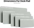 YSAGi Leather Desk Pad Protector, Office Desk Mat, Large Mouse Pad, Non-Slip PU - Image 4