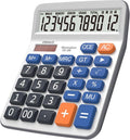 Desktop Calculator Extra Large 5-Inch Clear LCD Display 12-Digit Big Number by Pendancy
