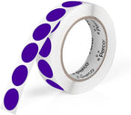 Perco Purple 1-Inch Round Circle Dot Sticker Labels by Perco