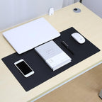 KINGFOM Desk Pad Office Desktop Protecter, PU Leather Desk Mat Blotters - Image 2